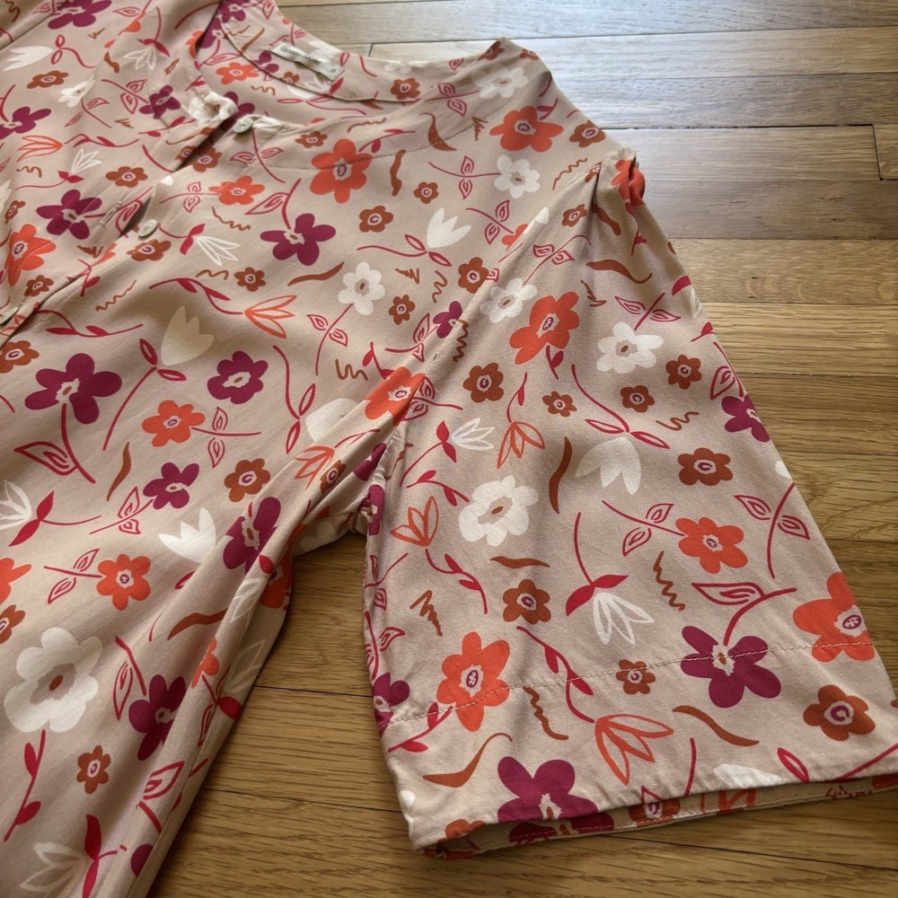 Vanessa Tobler Garden‎ Floral Maxi Dress Women's P Small Buttons Feminine Brunch - Picture 11 of 11